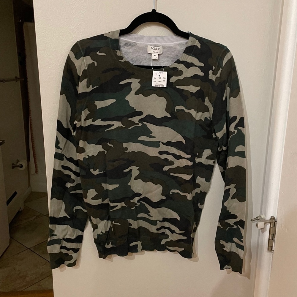 J. Crew Camo Sweater